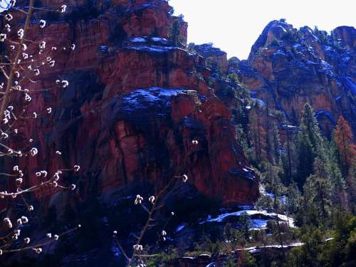 Sedona Arizona Mountains Sky Valley Ravine Gorge