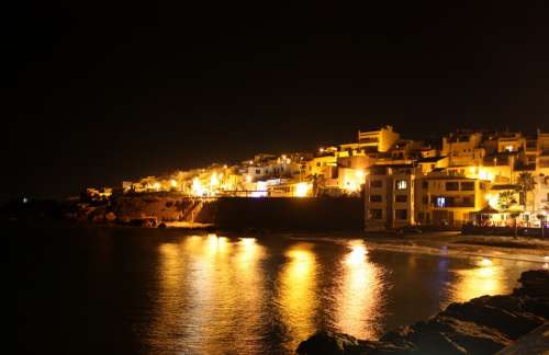 Selinunte Sicily Night Country Houses Marinaro