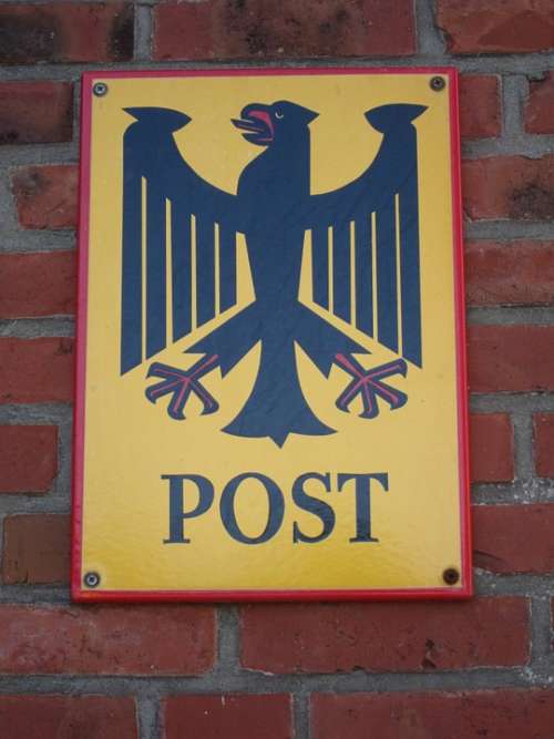 Service Shield Post German Federal Post Office