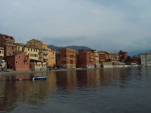 Sestri Levante Italy Coast Sea Water Liguria