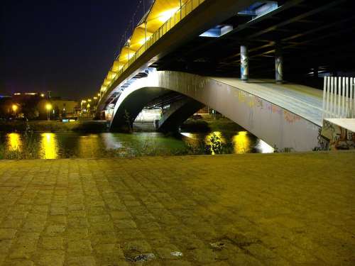 Seville Bridge River