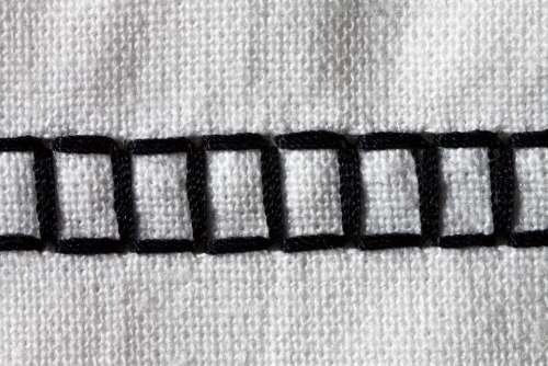 Sewing Machine Embroidery Black White Sew