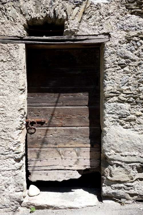 Shabby Door Wooden Door Ruined Door Goal