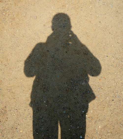 Shadow Human Silhouette Sandy Soil Hispanic