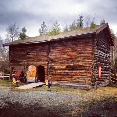 Shed Shack Cabin Wooden Norway Nature House Home