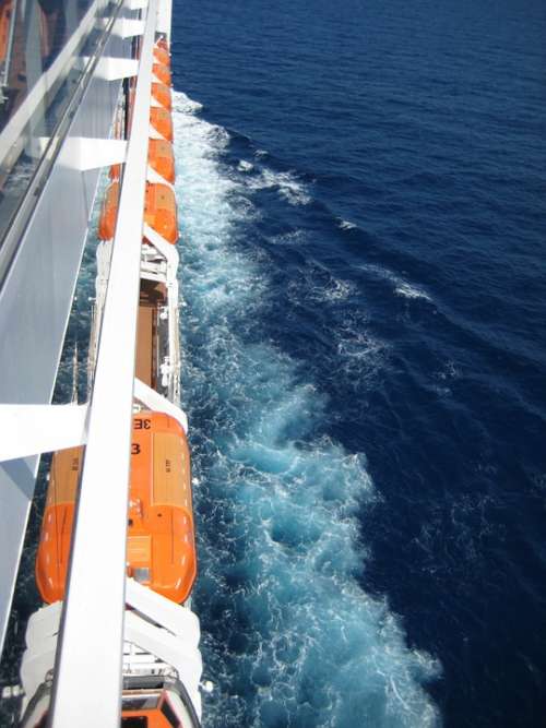 Ship Blue Sea Boat Mediterranean Sea Wave Roller