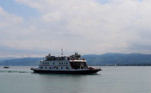 Ship Motor Ship Car Ferry Friedrichshafen