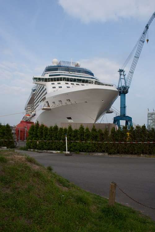 Ship Large Tourism Travel Steamer Huge
