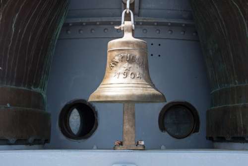 Ship Bell 1904 Ship Deck Portholes Puglia Cruiser