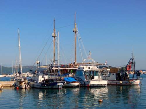 Ships Sailing Boats Island Of Krk Croatia