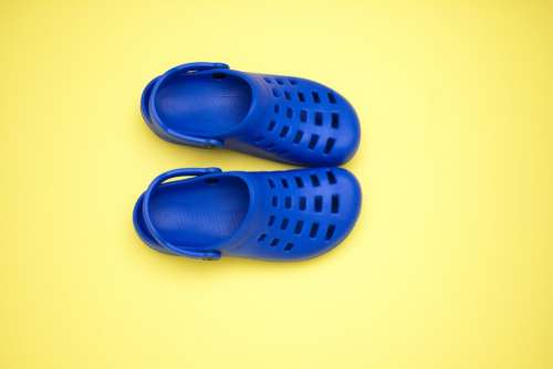 Shoes Crocs Sandals Blue Footwear Pair Rubber