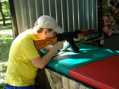 Shooting Gallery Attraction Kalashnikov Boy Target