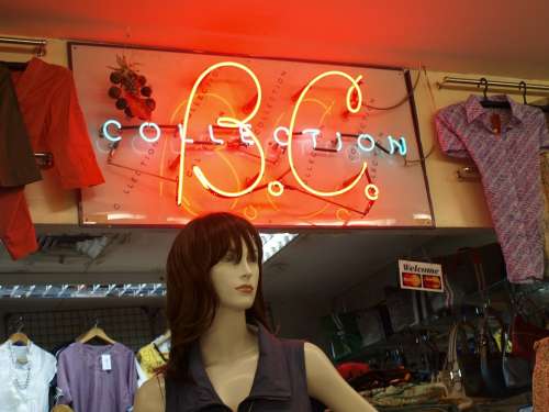 Shop Mannequin Sign Store Clothing Fashion