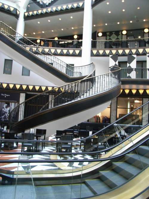 Shopping Arcade Berlin Stairs Department Store