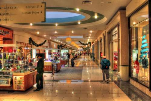 Shopping Mall Corridor Shopping Mall Shops