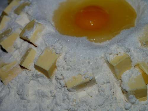 Shortcrust Pastry Egg Sugar Flour Butter