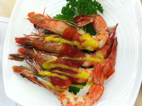 Shrimp Shrimp Tempura Seafood Food Cooking