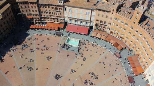 Siena Piazza Middle Ages Architecture Landscape