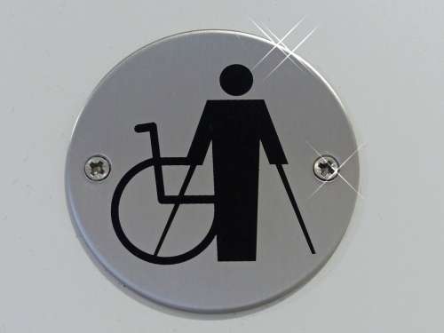 Signs Disabled Handicap Wheelchair Crutch
