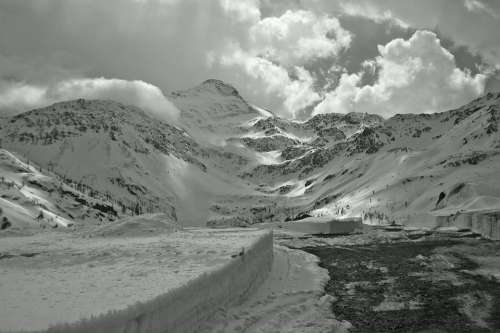 Simplon Pass Switzerland Snow Landscape Winter