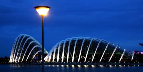 Singapore Architecture Lights Travel Tour Place