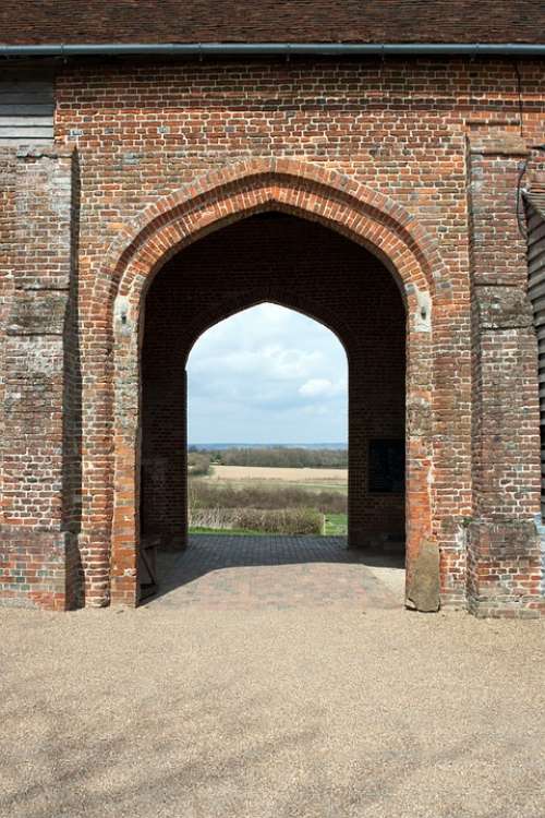 Sissinghurst Castle Barn Arcade Arched Openings