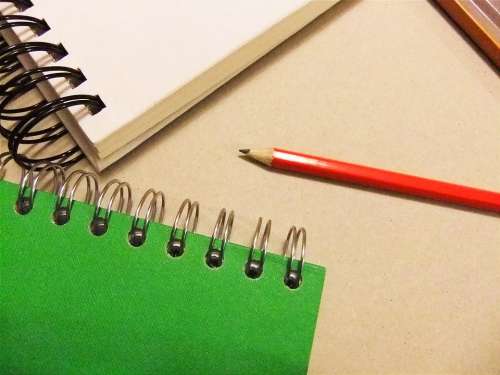 Sketchbook Portfolio Artist Pencil Wired Paper