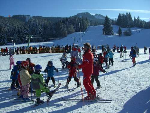 Ski Lessons Children'S Ski Course Ski Instructors