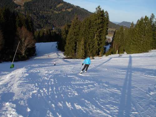 Ski Run Ski Area Skiing Skiers Alpine Skiing