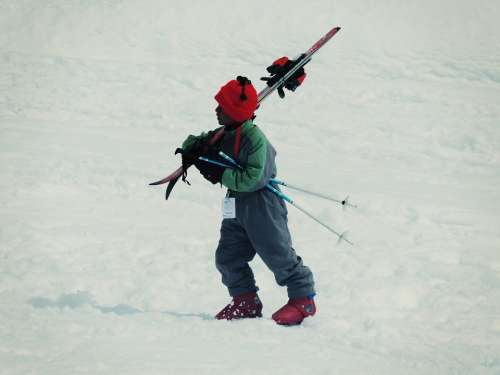 Skiing Child Kid Snow Winter Ski Mountain Cold