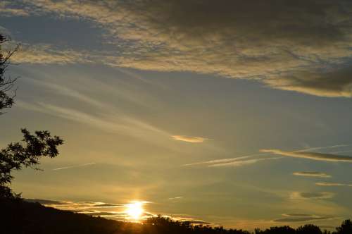 Sky Cloud Sunrise Landscape Morning