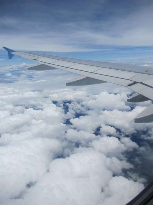 Sky Clouds Plane Flight Fly