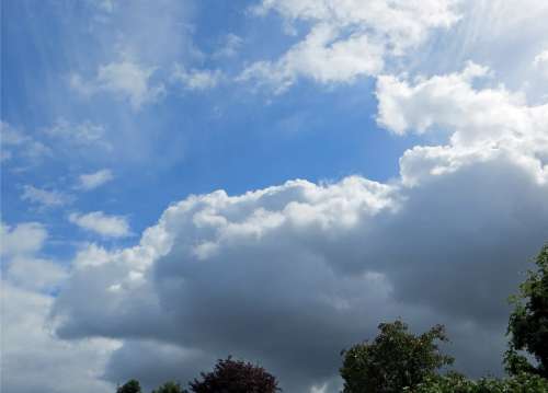 Sky Clouds Nature Dark Blue Weather Mood