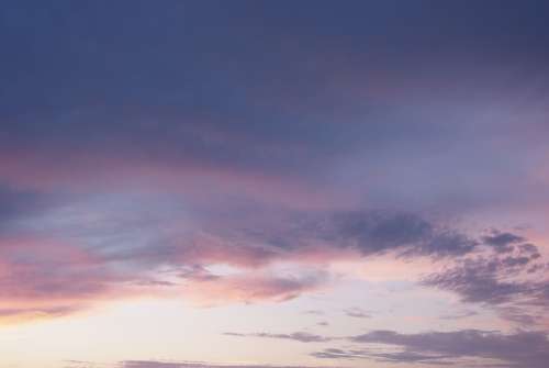 Sky Clouds Evening Sky Afterglow Nature Sunset