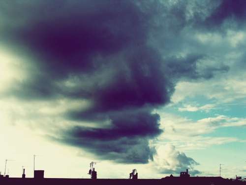 Sky Cloud Clouds Nature Aura Blue Dark Clouds