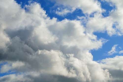 Sky Blue Cloud Clouds White Background