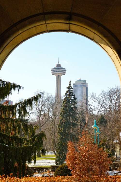 Skylon Tower Niagara Falls Architecture Arch