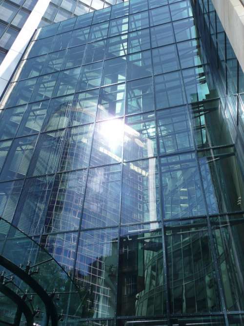 Skyscraper Glass Facade Frankfurt Glass Window