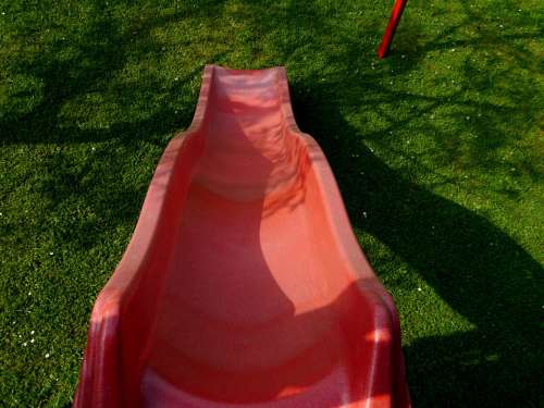 Slide Playground Red Playset Fun Children'S