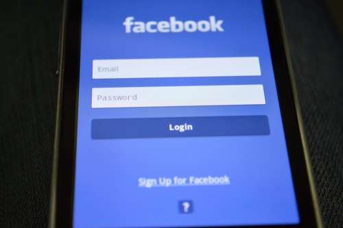 Smartphone Facebook Login Internet Www Telephone