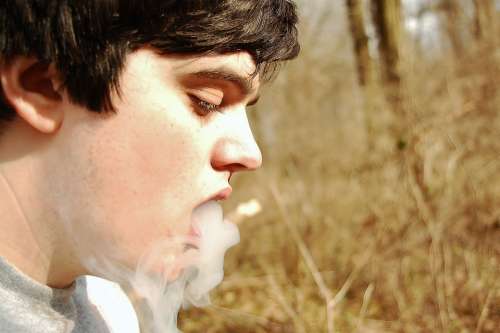 Smoke Dude Boy Smoking Cigarette Weed Unhealthy