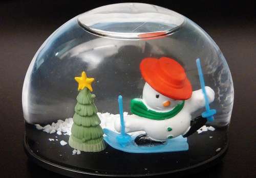 Snow Globe Snow Snowman Snowdome Winter Cold Hat