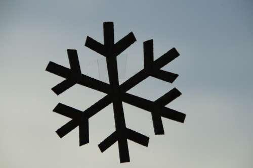 Snowflake Deco Decoration Winter Stuck On Flake