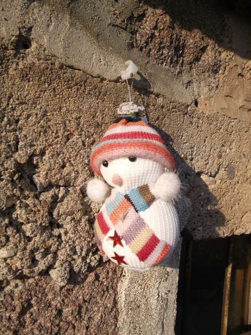 Snowman Man Color Knitting