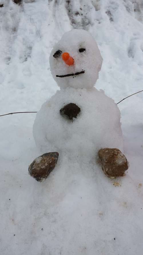 Snowman Winter Snow