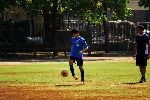 Soccer Football Ball Player Man India Practice