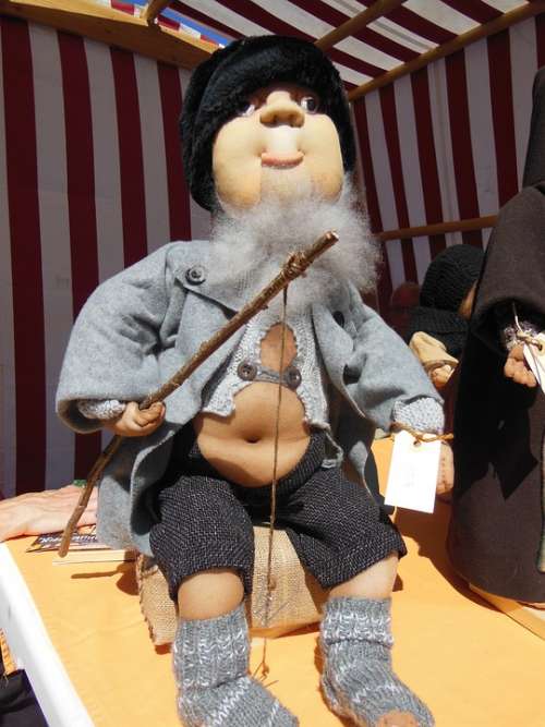 Sock Doll Crafts Old Fisherman Funny