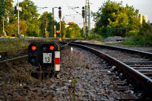 Soft Signal Train Light Gleise Railway Rails