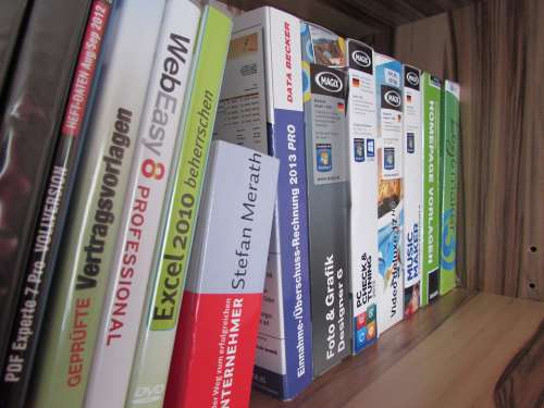 Software Programs Shelf Cabinet