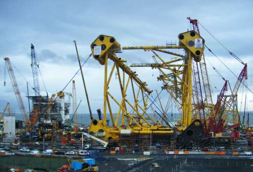 Solan Project Shipyard Oil Rig Scotland